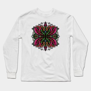 Butterfly Dragonfly tattoo style illustration Long Sleeve T-Shirt